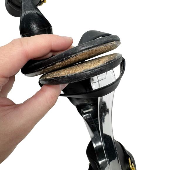 Gucci Black Ursula Horsebit Ankle Strap Heels – Size 37 (US 7) - Picture 8 of 10